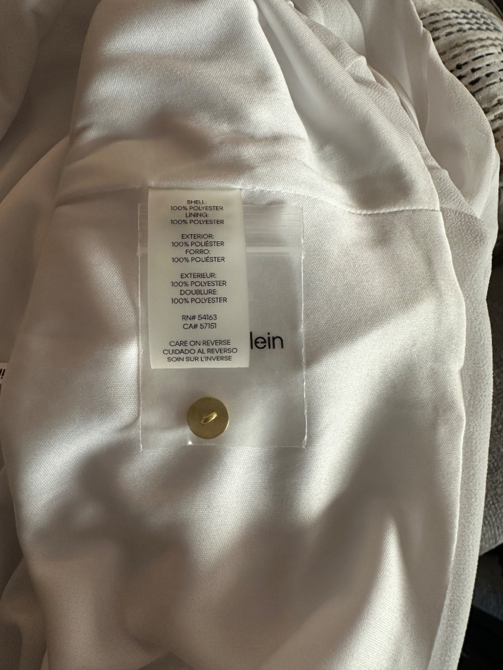 Calvin Klein Pleated Sleeveless Blouse Size S Office Career Top Classic - Picture 4 of 5